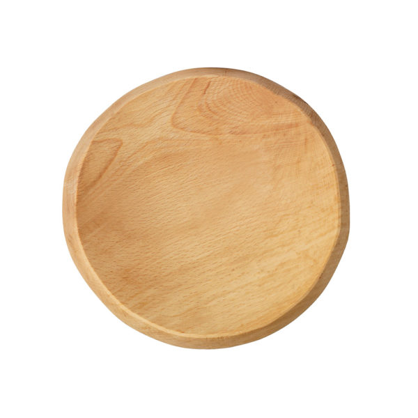 Beech wooden Log Slice serving plate ø16 - Rozos